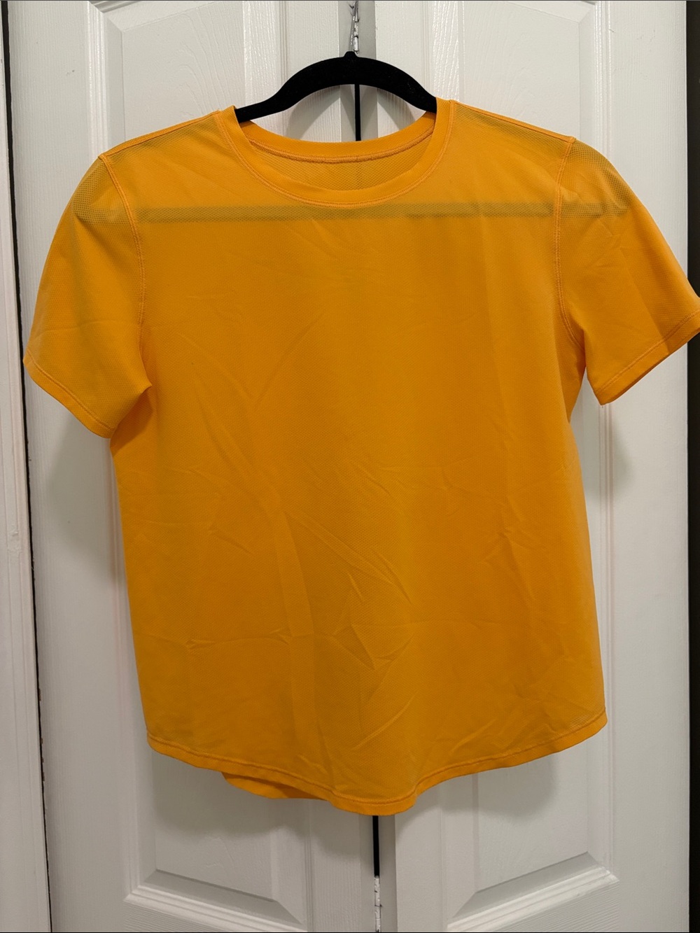 lululemon athletica Short Sleeve Running tee in Neon Orange